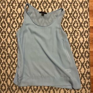 Light Blue Sleeveless Women's Top